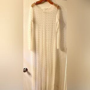 Rhinestone and Pearl Dress/Coverup.